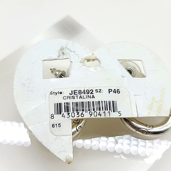 NWTS $58 Brighton "Christalina" Swirls with Etched Scrolls & Pave Set Crystals! - Picture 6 of 8